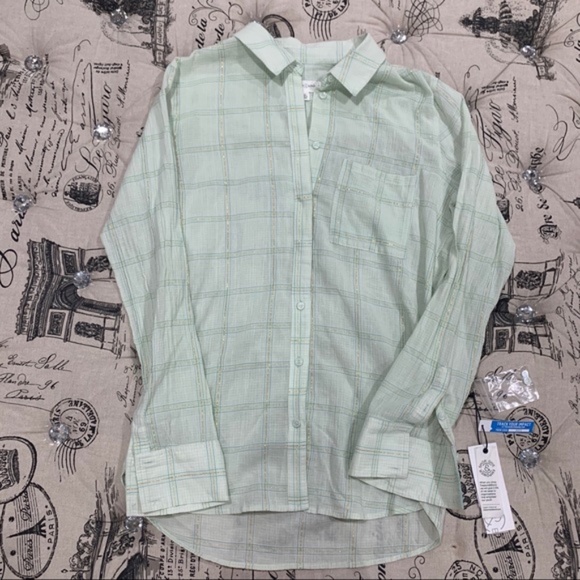 Treasure & Bond Plaid Boyfriend Shirt - Picture 5 of 7